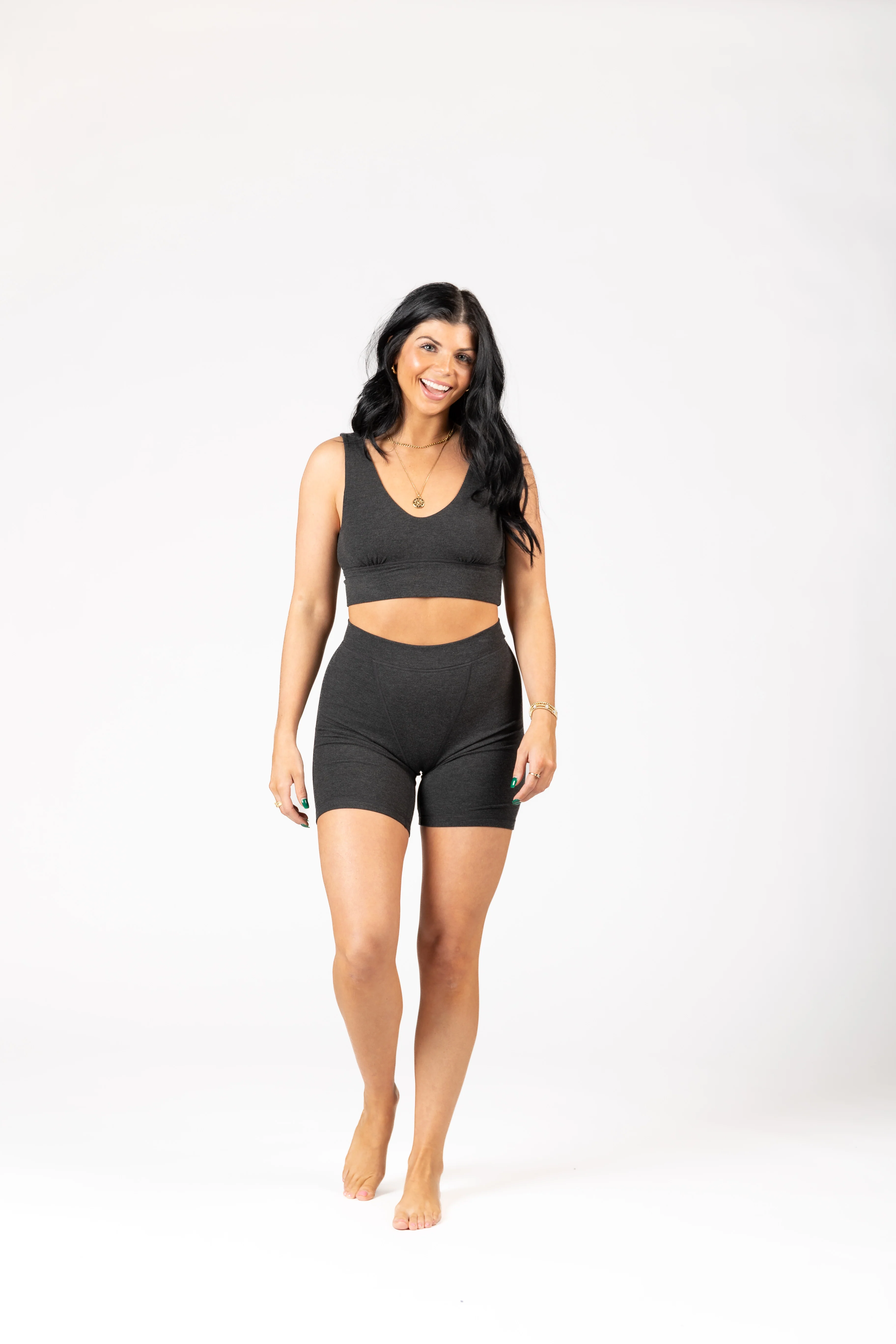 Soft Lounge Rib Boyshort : 6" - Image 8